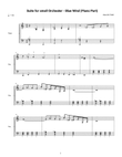 Suite for Small Orchestra - Blue Wind (Piano Part)