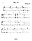 Yellow Bird - Haitian Folk Song - Intermediate Piano Solo