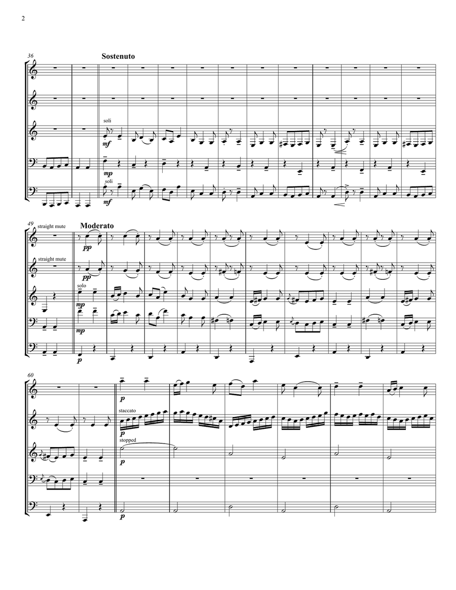 Russian Sailors’ Dance Quintet for Brass Quintet Russian Sailors’ Dance Quintet for Brass Quintet Brass Quintet scores gallery preview page 2
