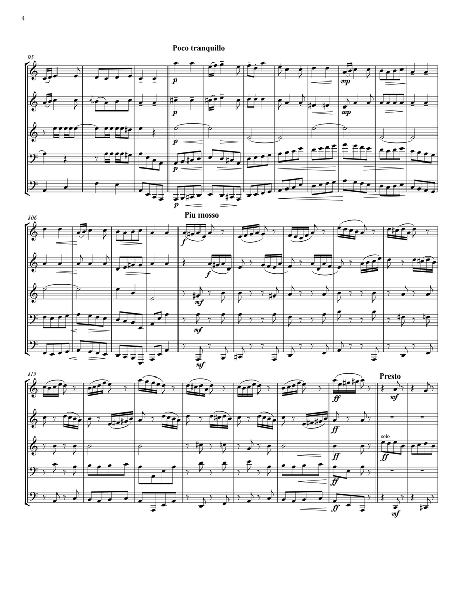 Russian Sailors’ Dance Quintet for Brass Quintet Russian Sailors’ Dance Quintet for Brass Quintet Brass Quintet scores gallery preview page 4