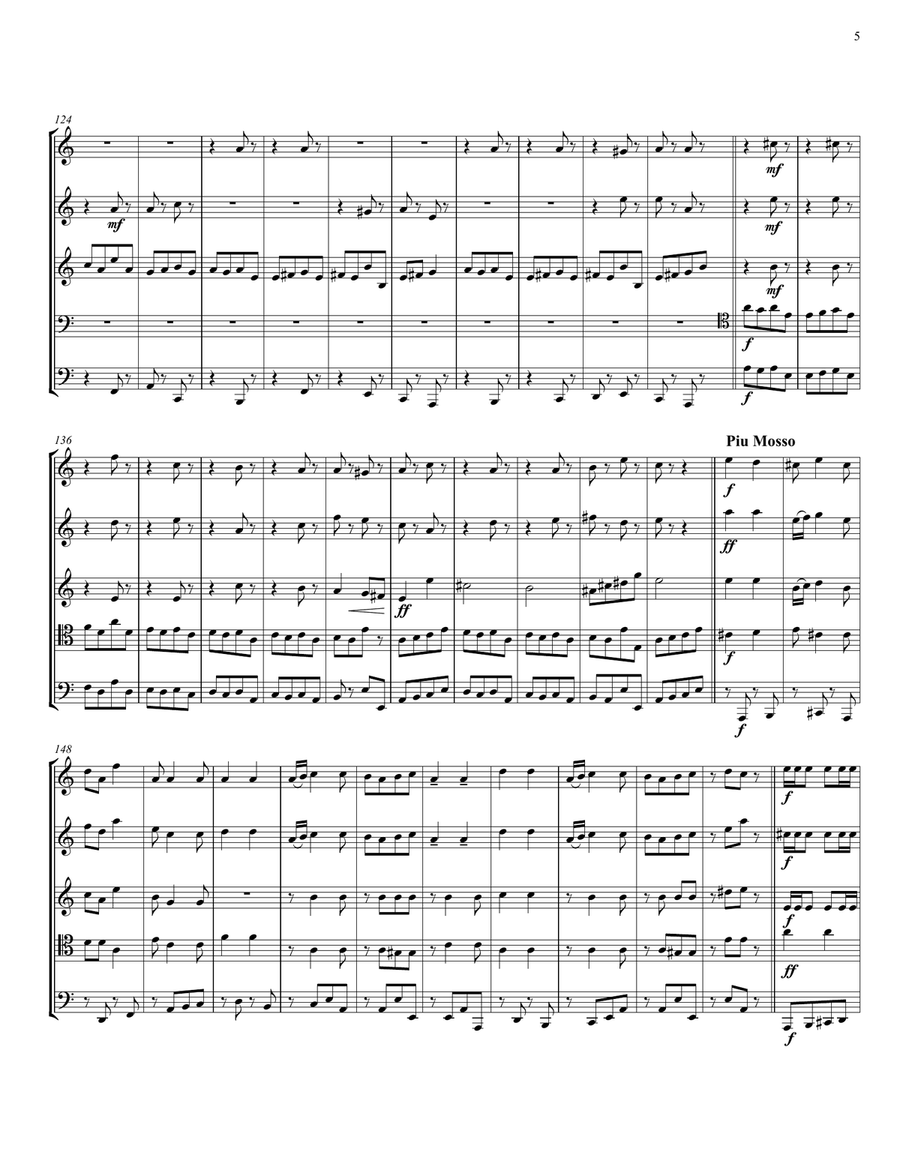 Russian Sailors’ Dance Quintet for Brass Quintet Russian Sailors’ Dance Quintet for Brass Quintet Brass Quintet scores gallery preview page 5