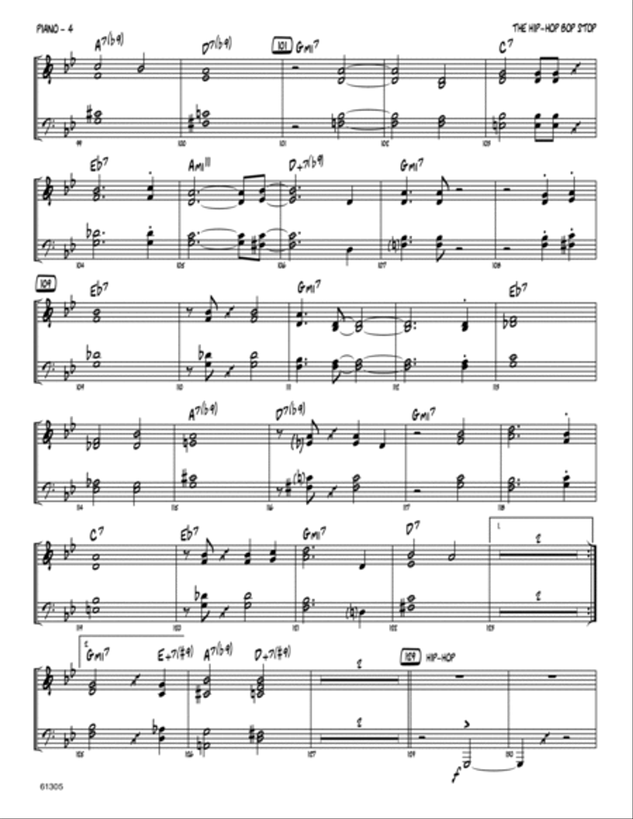 The Hip-Hop Bop Stop - Piano Piano scores gallery preview page 4