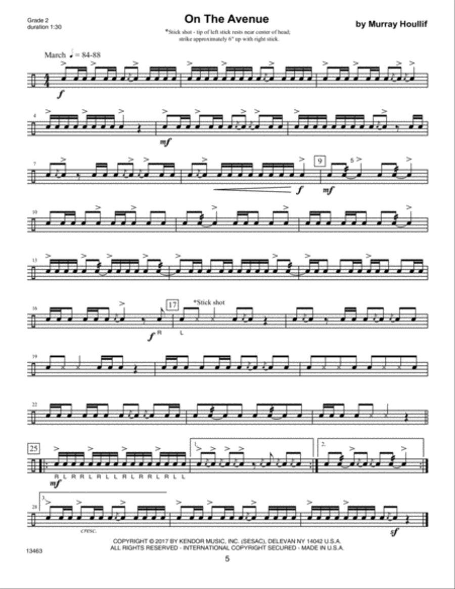 The Solo Snare Drummer (8 Grade 2-3 Pieces) Snare Drum scores gallery preview page 4