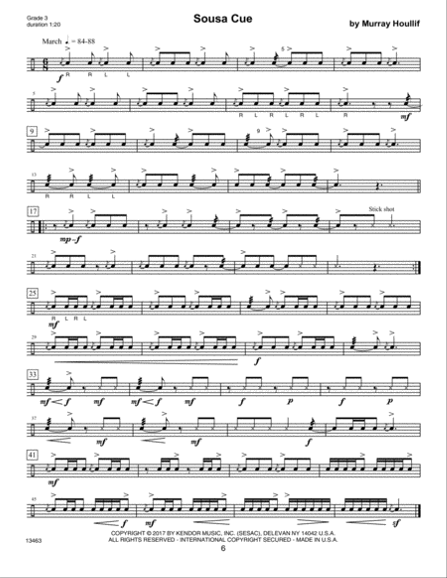 The Solo Snare Drummer (8 Grade 2-3 Pieces) Snare Drum scores gallery preview page 5