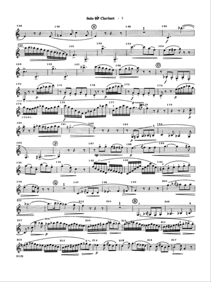 Concerto For Clarinet - Rondo (3rd Movement) - K.622 - Bb Solo Clarinet Clarinet Solo scores gallery preview page 3