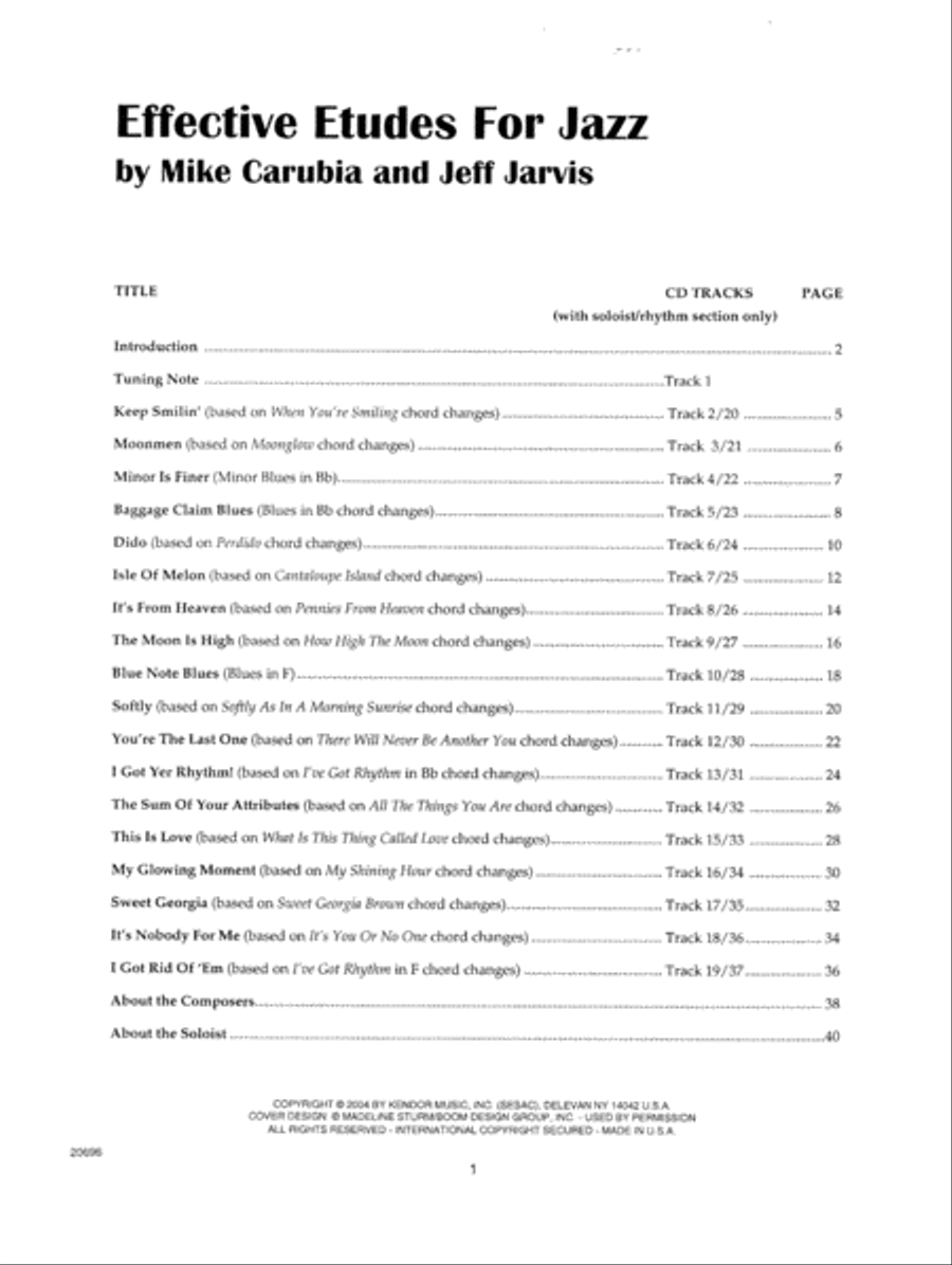 Effective Etudes For Jazz - Trombone Trombone scores gallery preview page 1