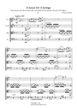 4 notes for 4 strings