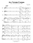 Mozart: Ave Verum Corpus for Piano Quartet