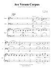 Mozart: Ave Verum Corpus for Piano Trio