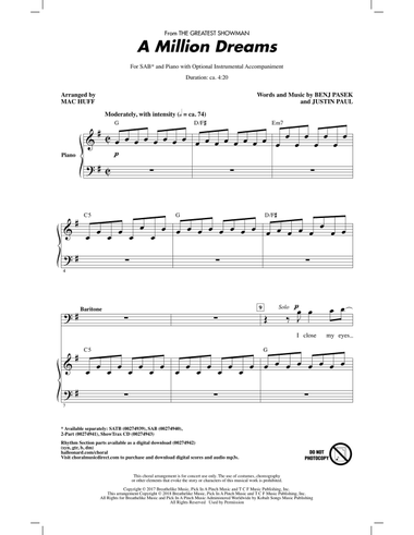 A Million Dreams (from The Greatest Showman) (arr. Mac Huff)