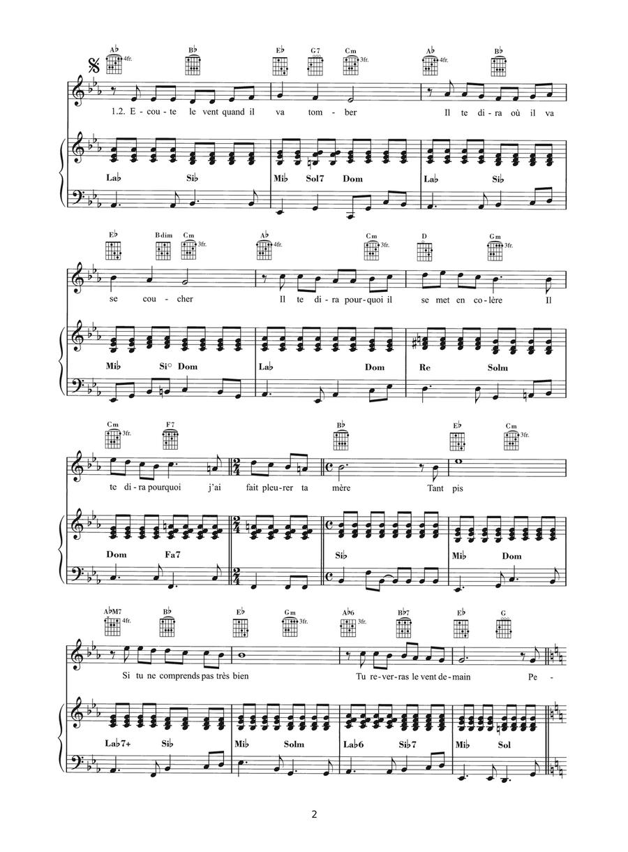 Petit Petit Piano, Vocal scores gallery preview page 2