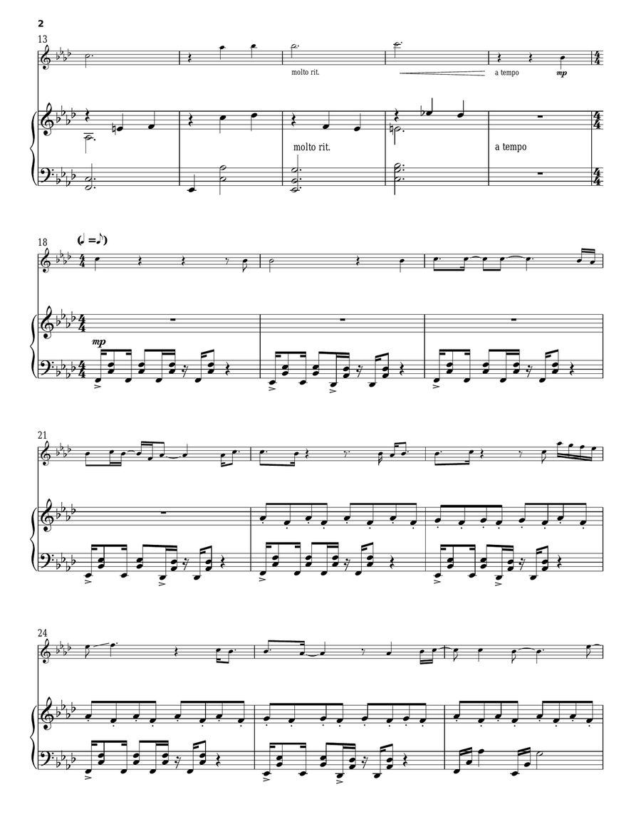 Hello/Lacrimosa Hello/Lacrimosa Violin Solo scores gallery preview page 2