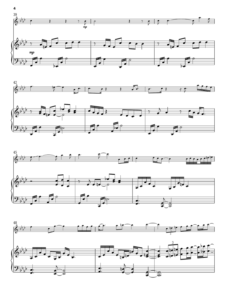 Hello/Lacrimosa Hello/Lacrimosa Violin Solo scores gallery preview page 4