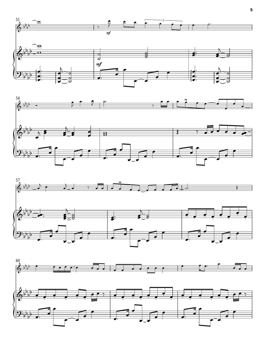 Hello/Lacrimosa Hello/Lacrimosa Violin Solo scores gallery preview page 5
