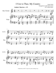 I Vow To Thee, My Country - Bb Bass Clarinet Solo with Piano Accompaniment