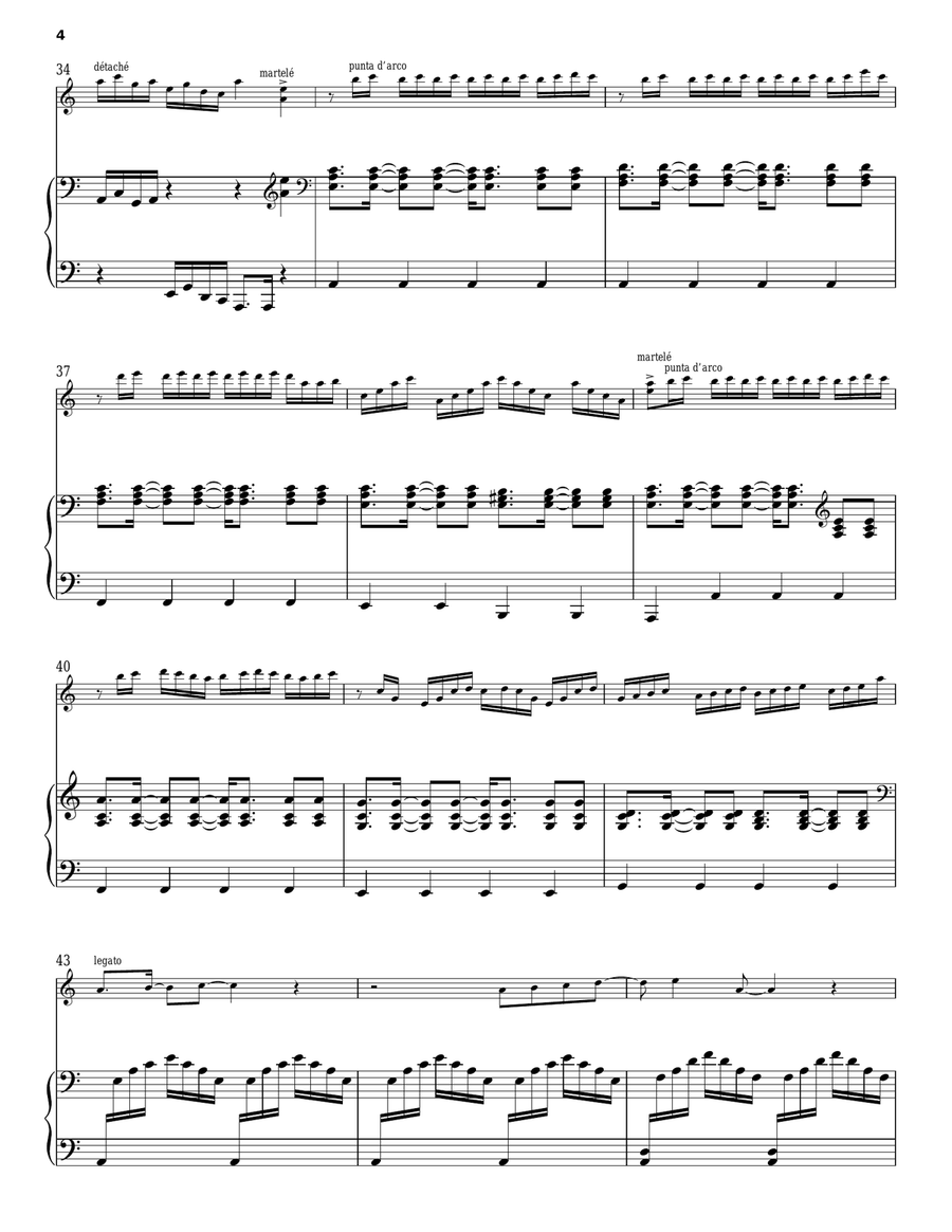 Uncharted Uncharted Violin Solo scores gallery preview page 4