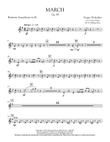 March, Op. 99 - Eb Baritone Saxophone