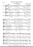 Three Liturgical Choirs: 1. Si sumpsero