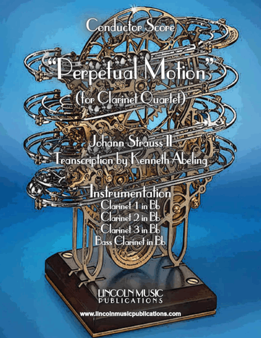 Strauss II - Perpetual Motion (for Clarinet Quartet)
