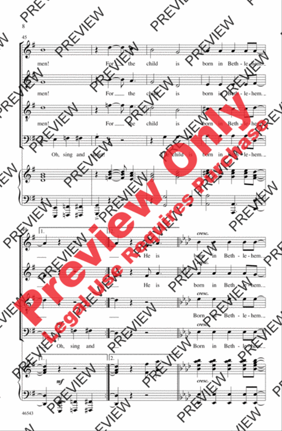 Good News, Great Joy! Good News, Great Joy! 4-Part scores gallery preview page 8