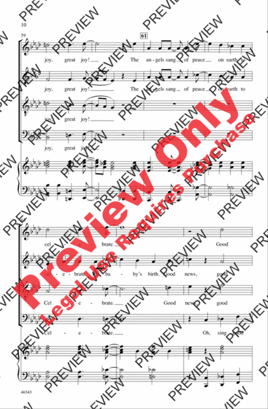 Good News, Great Joy! Good News, Great Joy! 4-Part scores gallery preview page 10