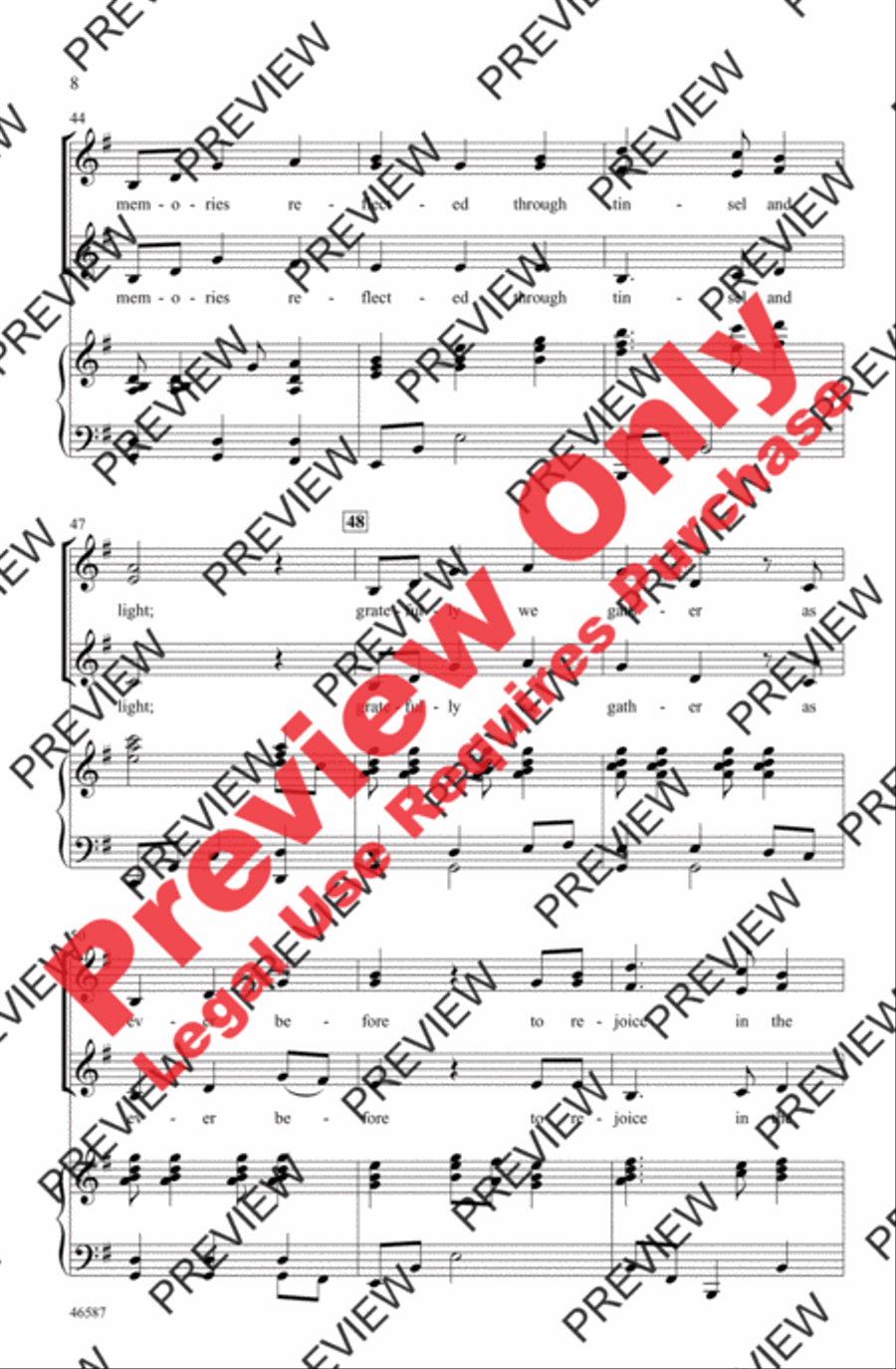My Christmas Tree My Christmas Tree Women's Choir scores gallery preview page 7