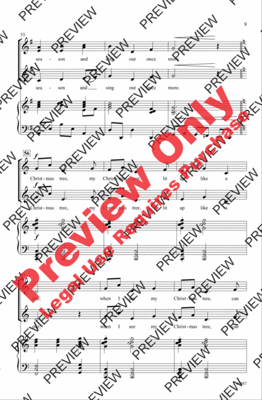 My Christmas Tree My Christmas Tree Women's Choir scores gallery preview page 8