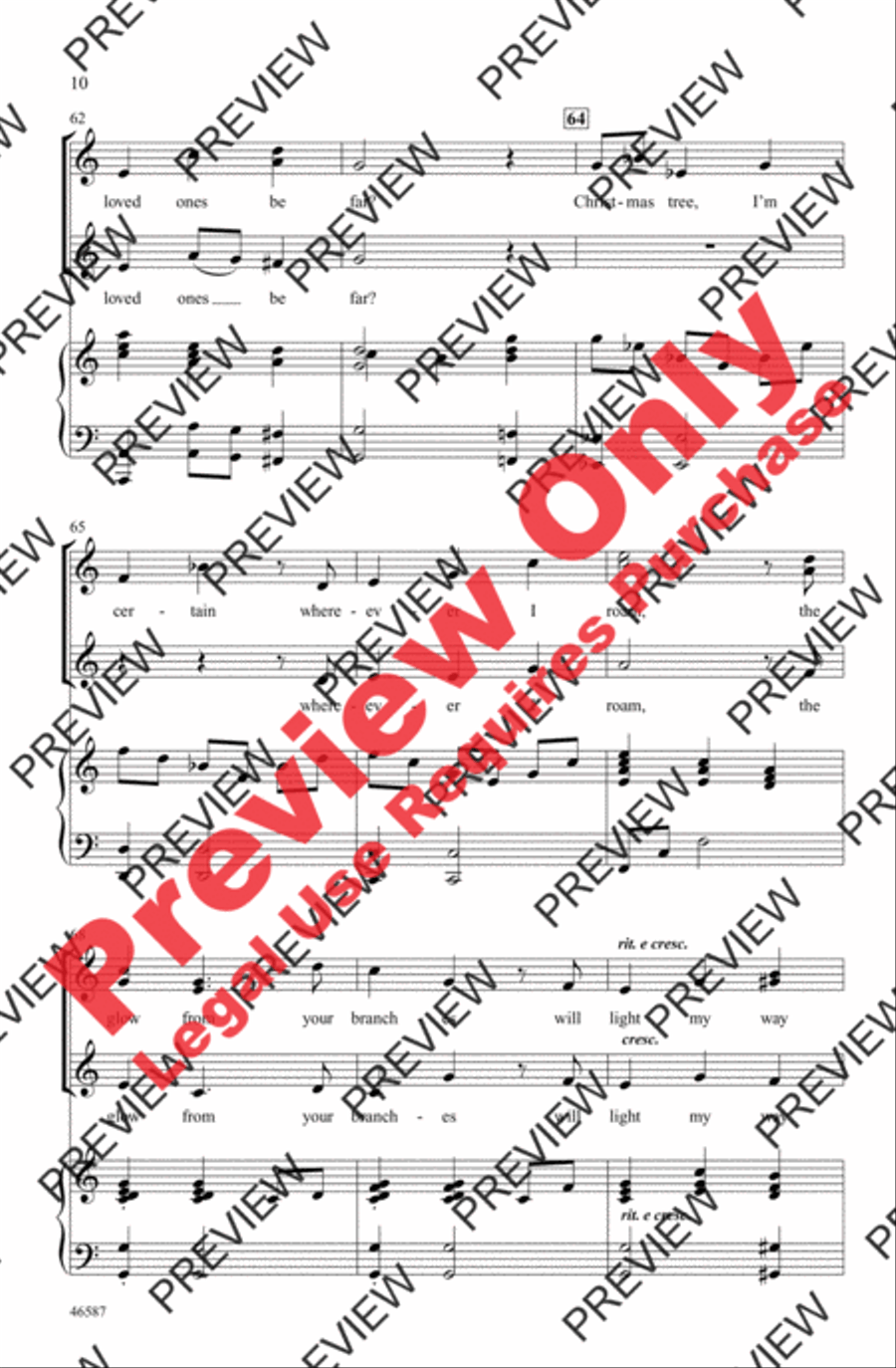 My Christmas Tree My Christmas Tree Women's Choir scores gallery preview page 9