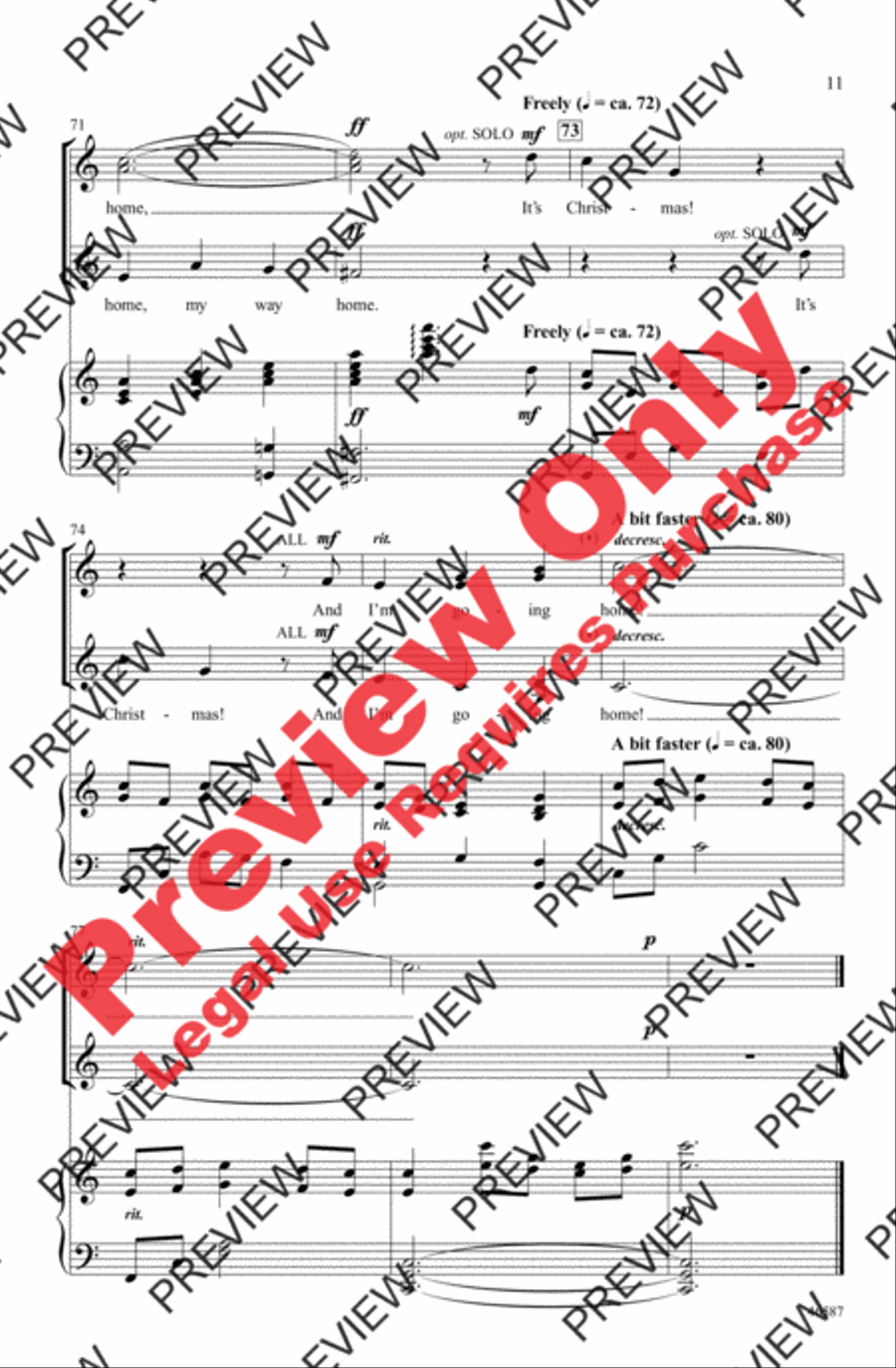My Christmas Tree My Christmas Tree Women's Choir scores gallery preview page 10