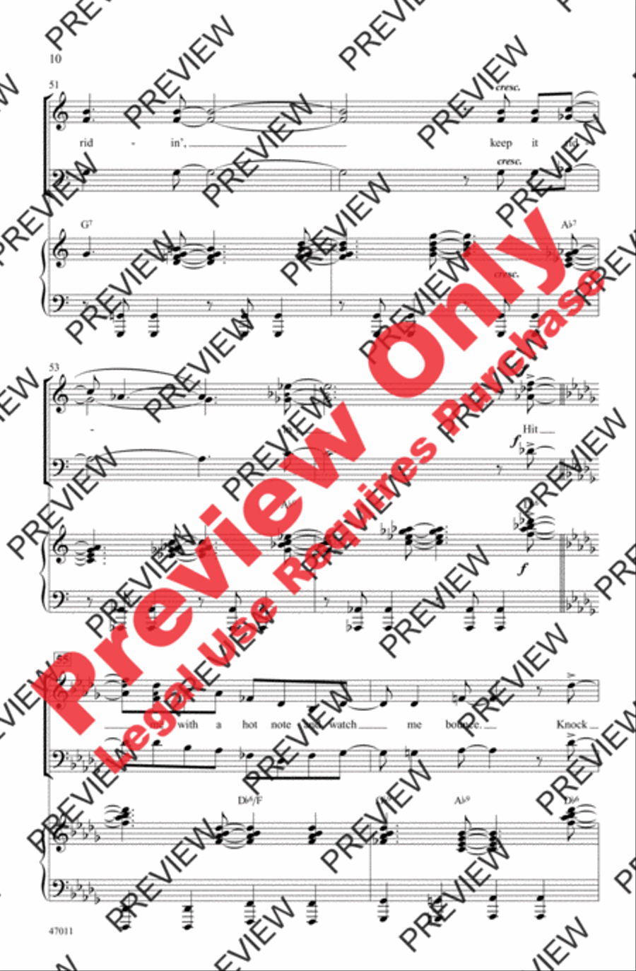 Hit Me with a Hot Note Hit Me with a Hot Note 3-Part scores gallery preview page 10