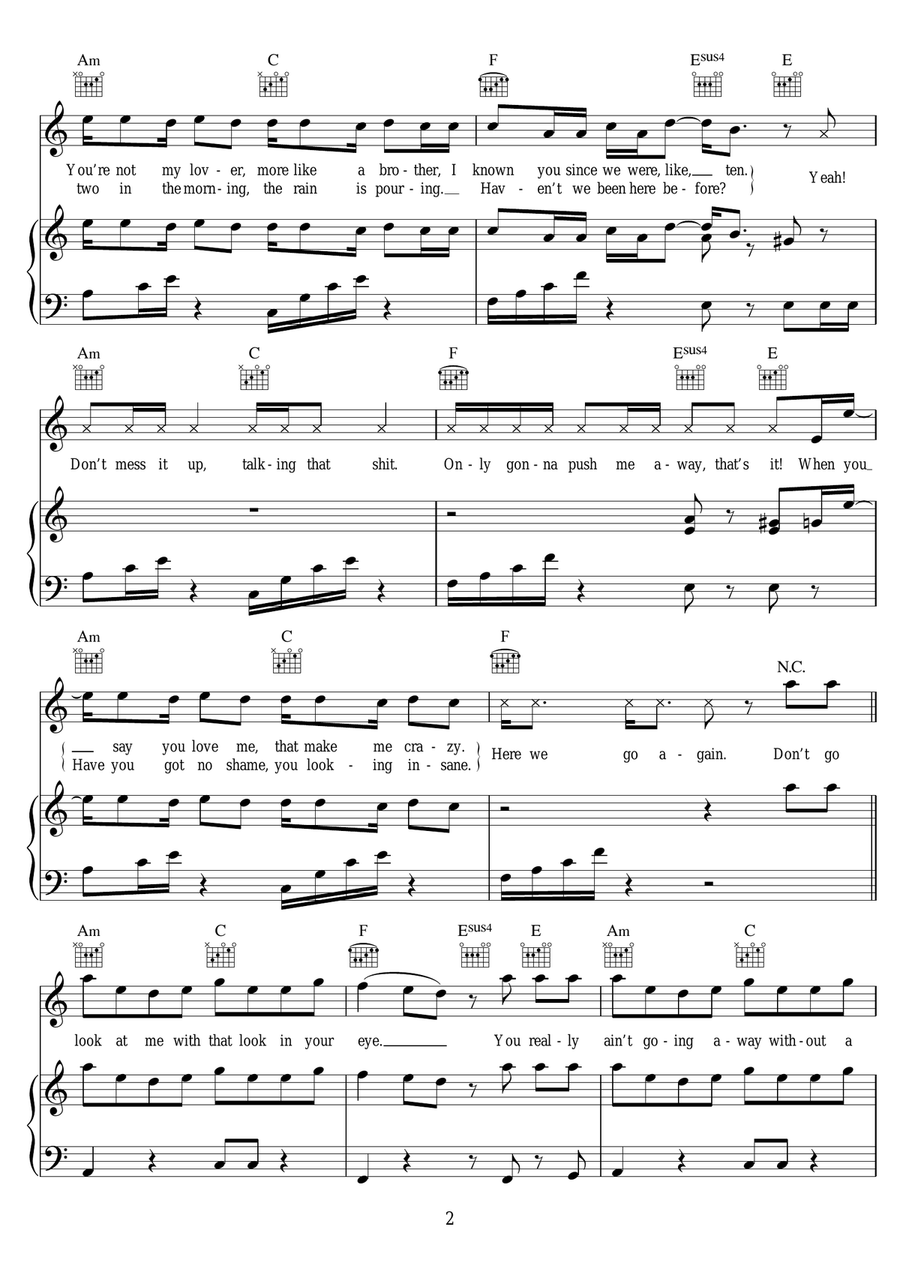 FRIENDS FRIENDS Piano, Vocal scores gallery preview page 2