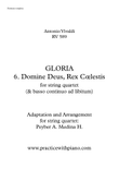 Vivaldi - RV 589, GLORIA - 6. Domine Deus, Rex Cœlestis, for string quartet