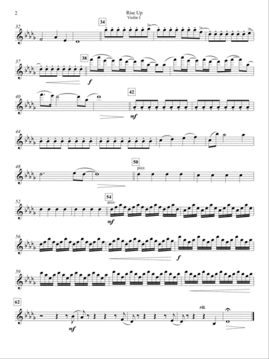 Rise Up Piano, Vocal, Guitar scores gallery preview page 2