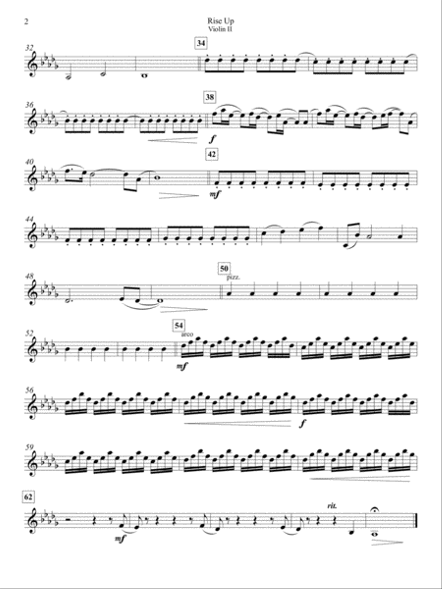 Rise Up Piano, Vocal, Guitar scores gallery preview page 4