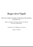 Des Roses rouges...piano solo