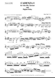 Cadenza I for Solo Clarinet