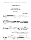 Cadenza XVI for Solo Clarinet