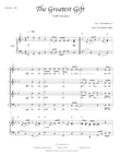 The Greatest Gift - SATB with piano; 1st Corinthians:13