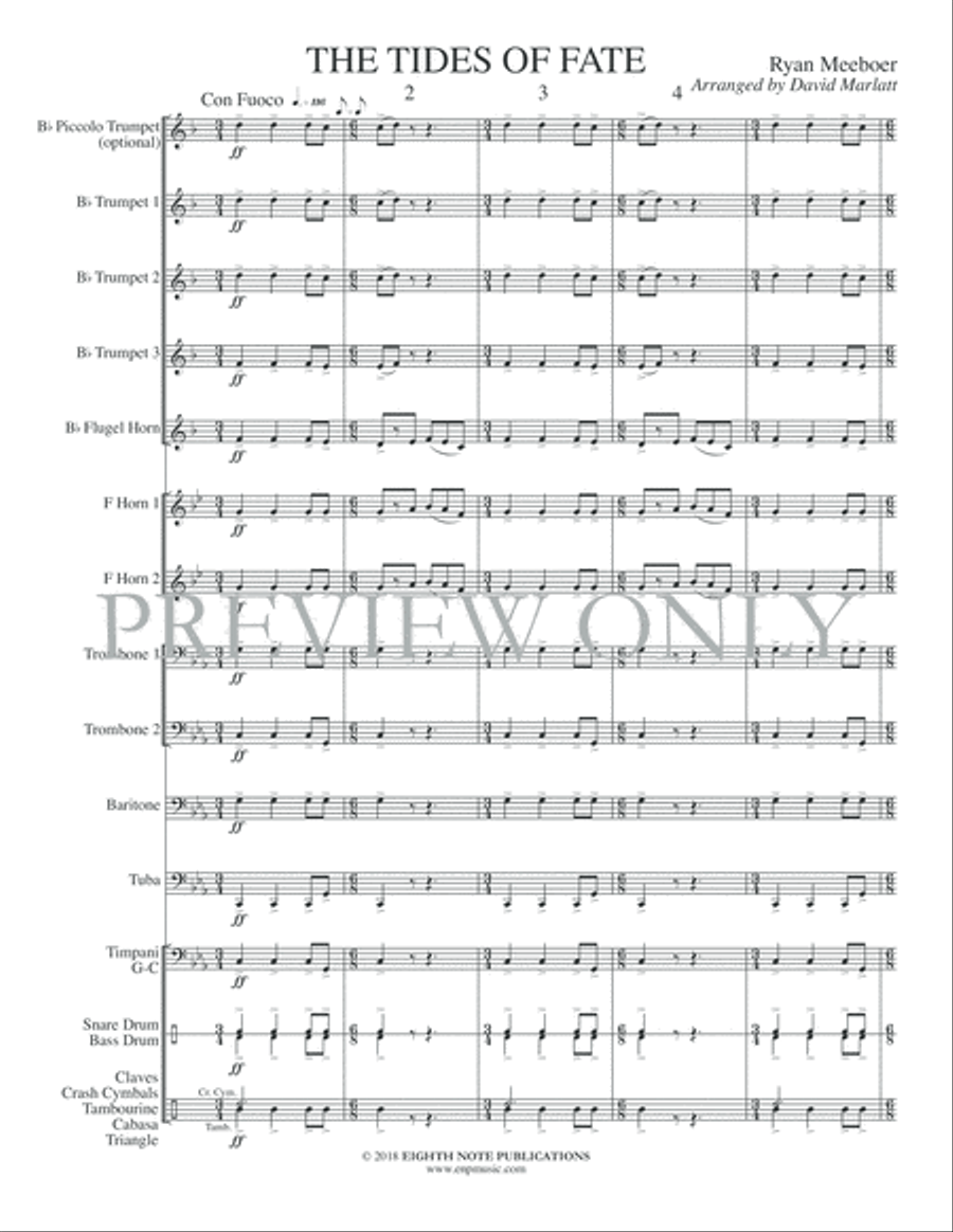 The Tides of Fate The Tides of Fate Small Ensemble scores gallery preview page 3