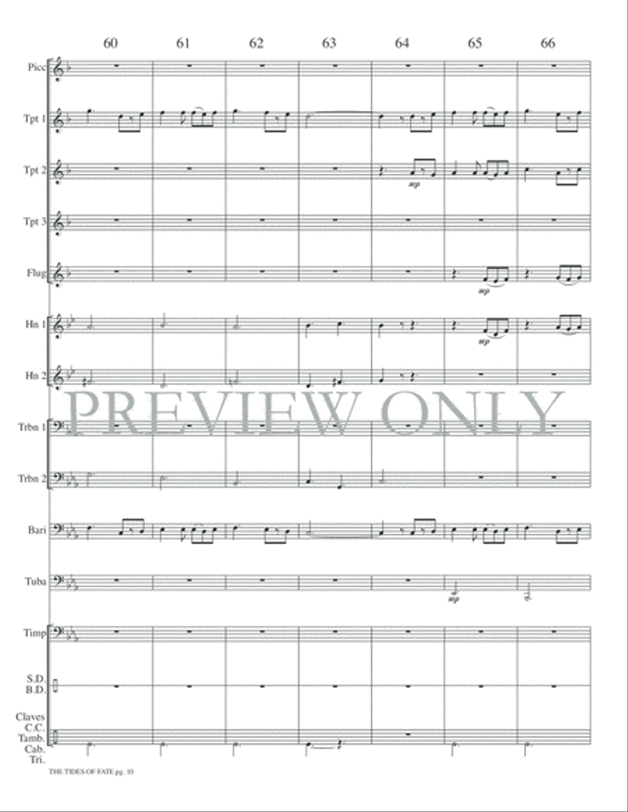 The Tides of Fate The Tides of Fate Small Ensemble scores gallery preview page 12