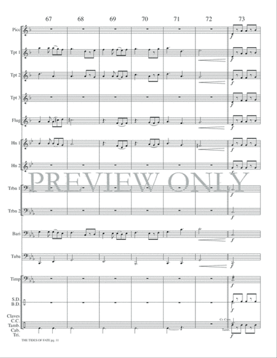The Tides of Fate The Tides of Fate Small Ensemble scores gallery preview page 13