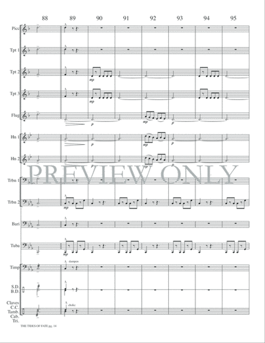 The Tides of Fate The Tides of Fate Small Ensemble scores gallery preview page 16