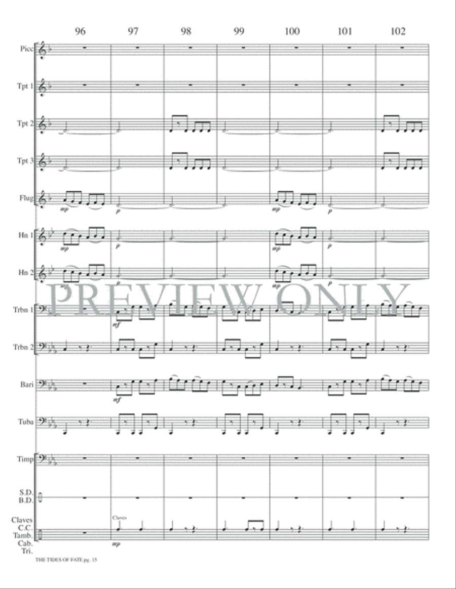 The Tides of Fate The Tides of Fate Small Ensemble scores gallery preview page 17
