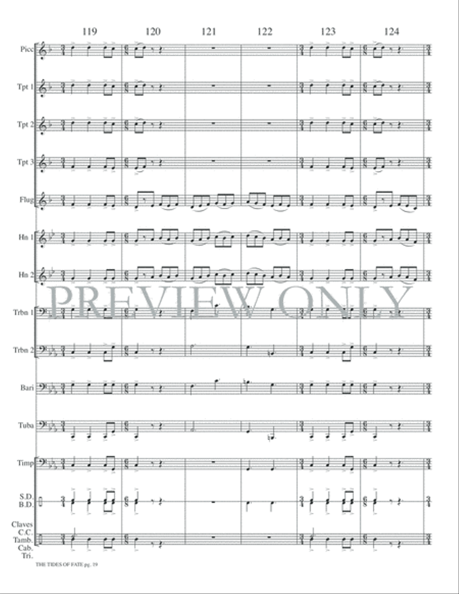 The Tides of Fate The Tides of Fate Small Ensemble scores gallery preview page 21