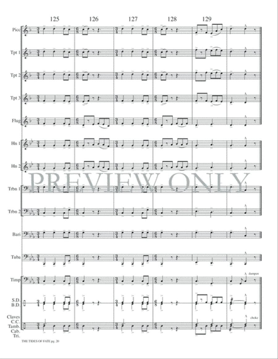 The Tides of Fate The Tides of Fate Small Ensemble scores gallery preview page 22