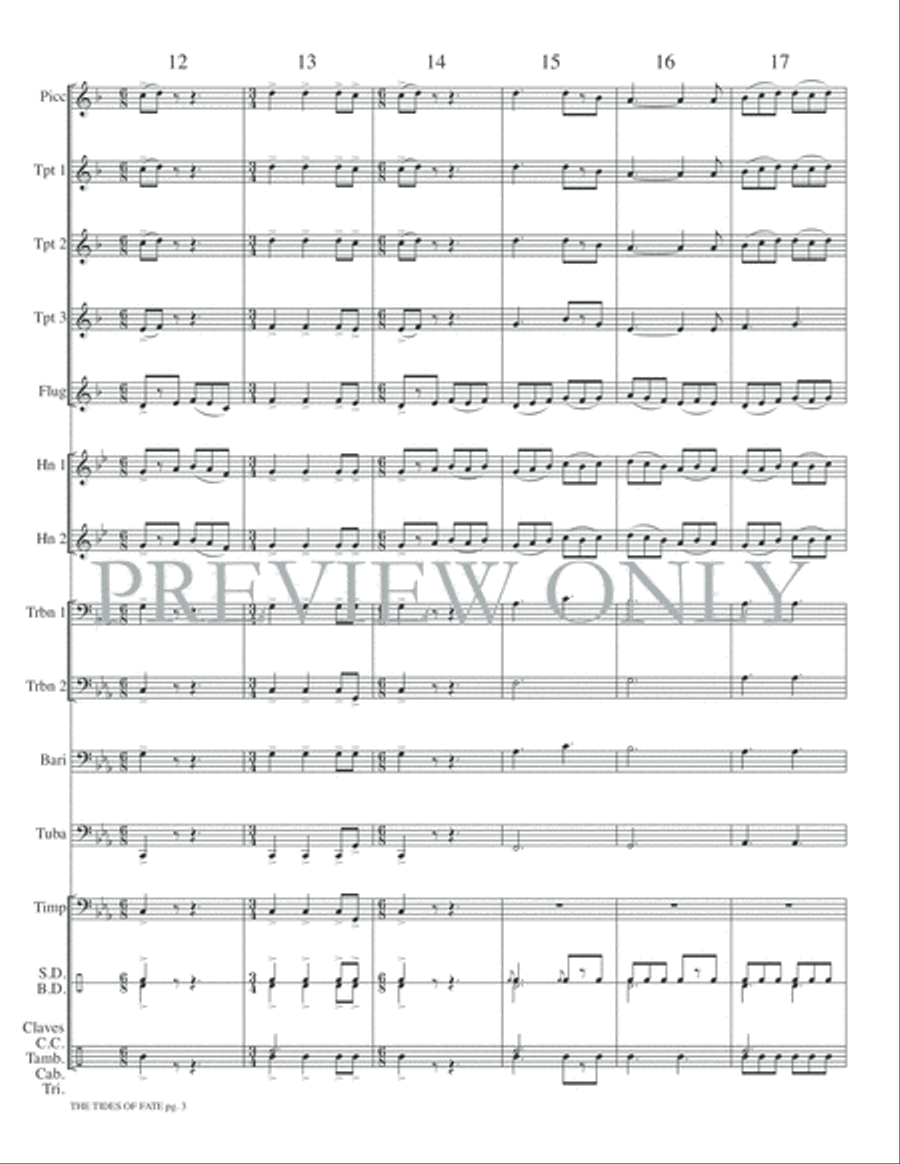 The Tides of Fate The Tides of Fate Small Ensemble scores gallery preview page 5