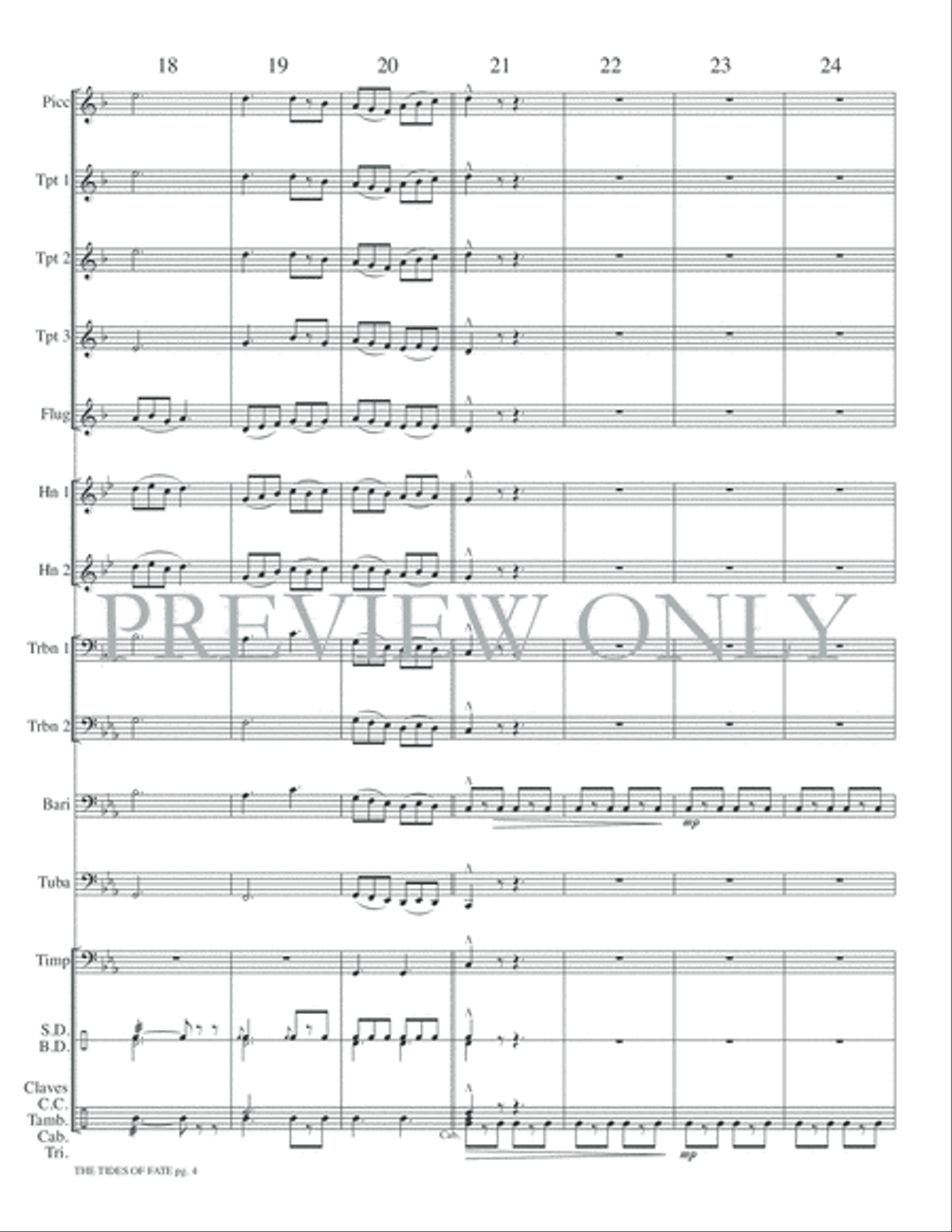 The Tides of Fate The Tides of Fate Small Ensemble scores gallery preview page 6
