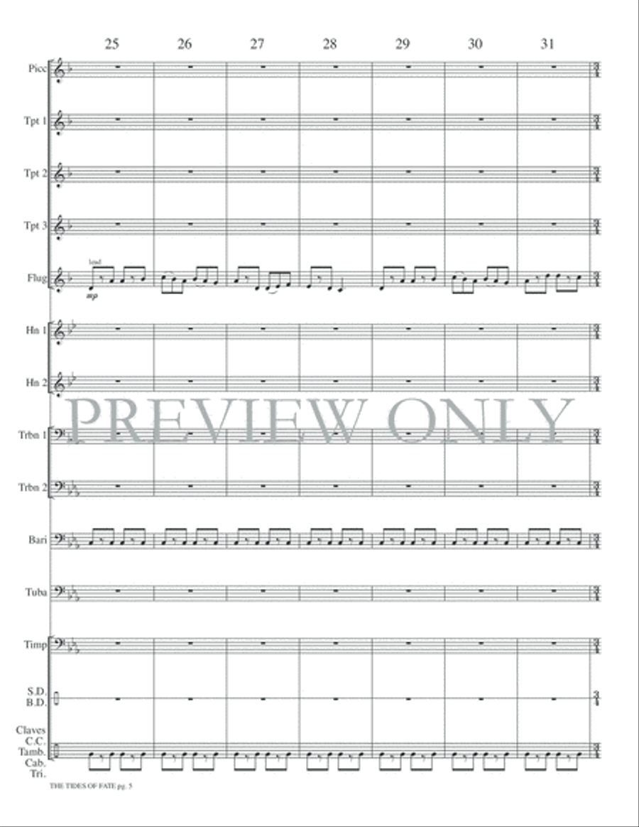 The Tides of Fate The Tides of Fate Small Ensemble scores gallery preview page 7