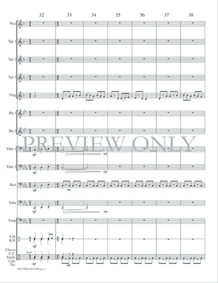 The Tides of Fate The Tides of Fate Small Ensemble scores gallery preview page 8