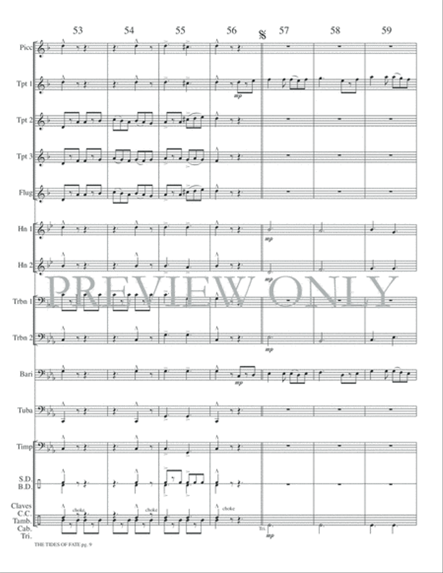 The Tides of Fate The Tides of Fate Small Ensemble scores gallery preview page 11